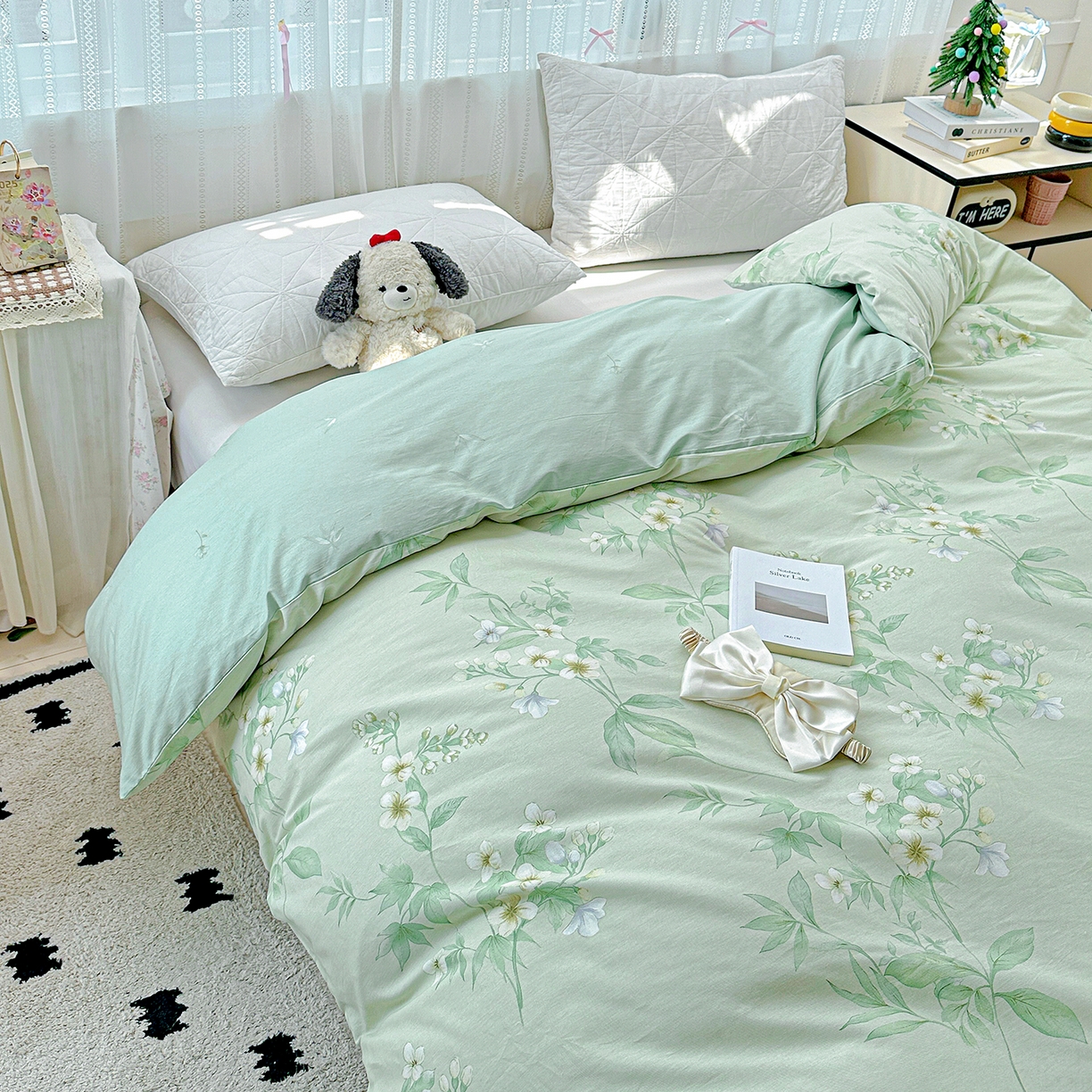 91家纺网 家纺一手货源 找家纺 恩泽家纺 2025新款全棉纯棉12868喷气印花系列被套单品被套单件单被套-第二批 东方树叶