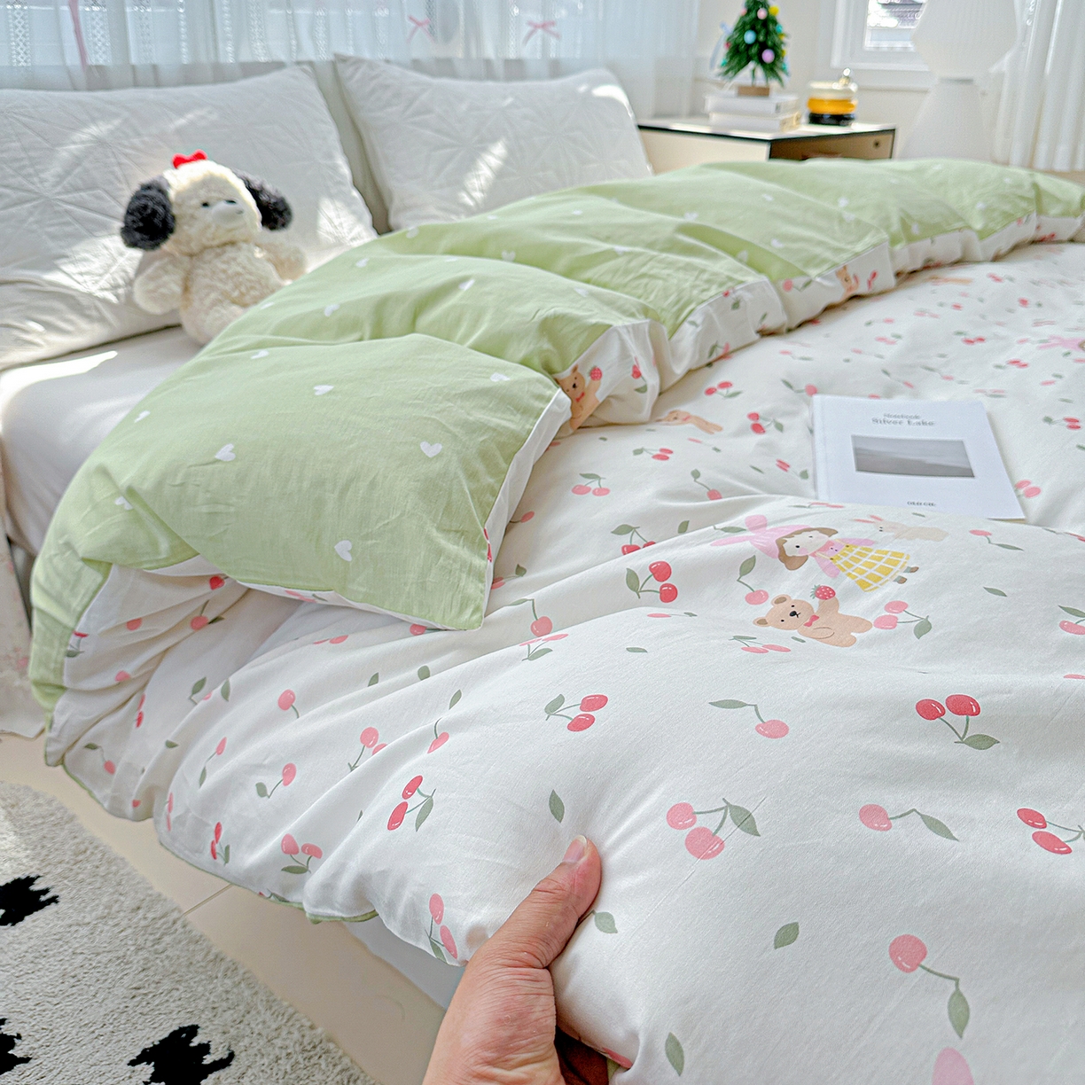 91家纺网 家纺一手货源 找家纺 恩泽家纺 2025新款全棉纯棉12868喷气印花系列被套单品被套单件单被套-第二批 花季少女