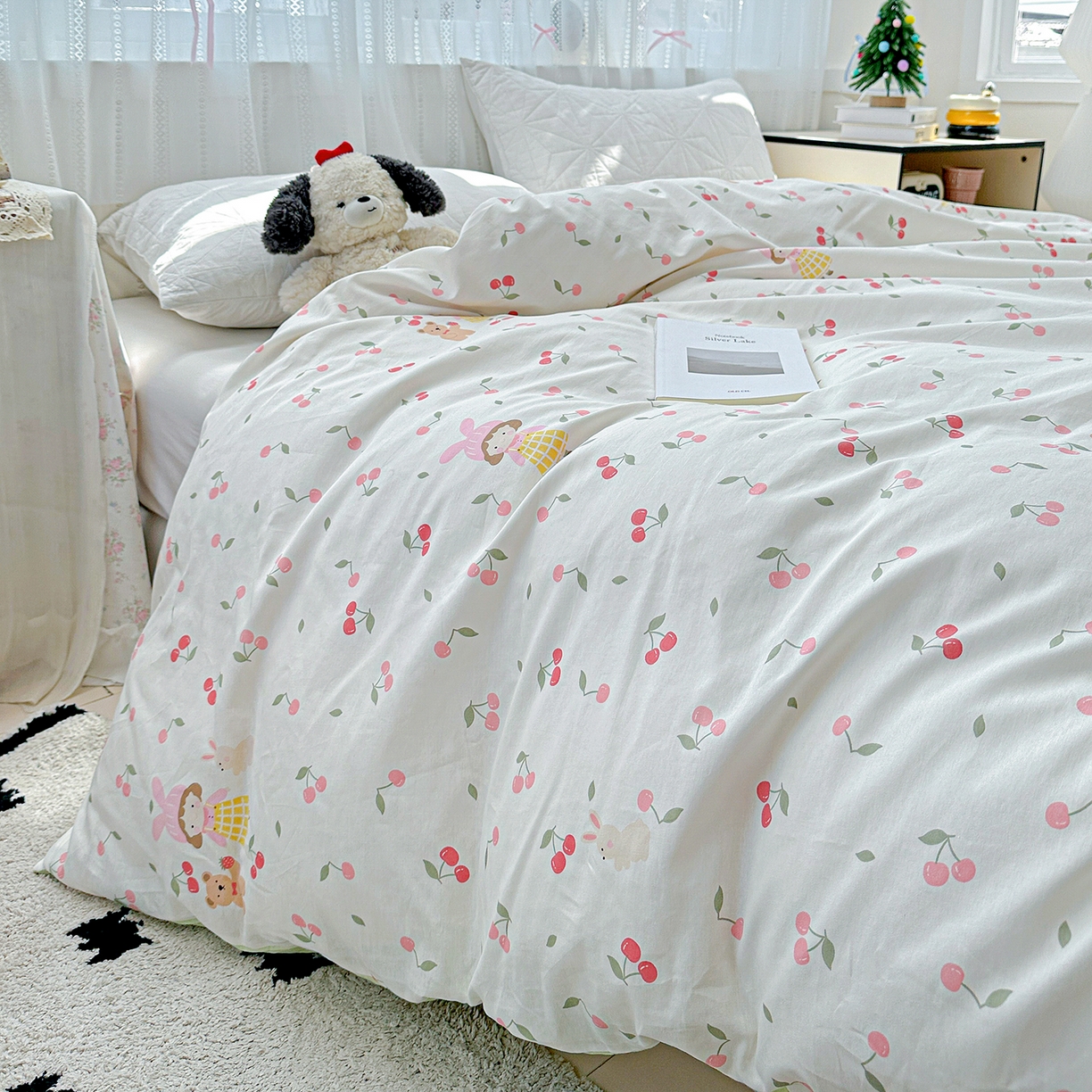 91家纺网 家纺一手货源 找家纺 恩泽家纺 2025新款全棉纯棉12868喷气印花系列被套单品被套单件单被套-第二批 花季少女