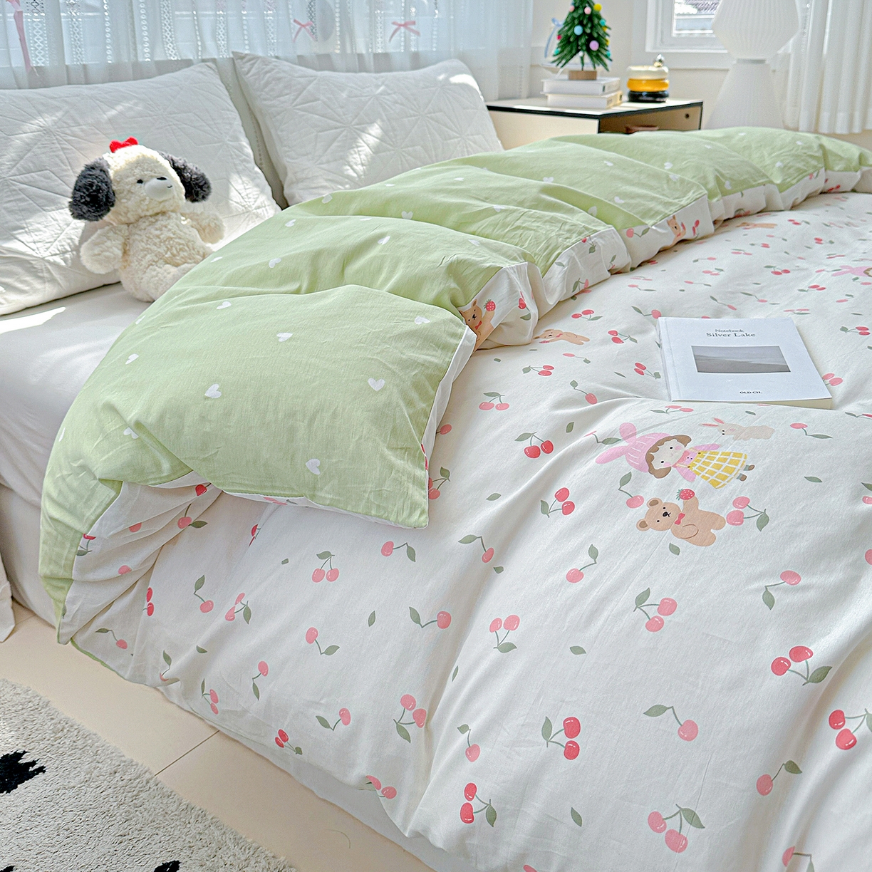 91家纺网 家纺一手货源 找家纺 恩泽家纺 2025新款全棉纯棉12868喷气印花系列被套单品被套单件单被套-第二批 花季少女