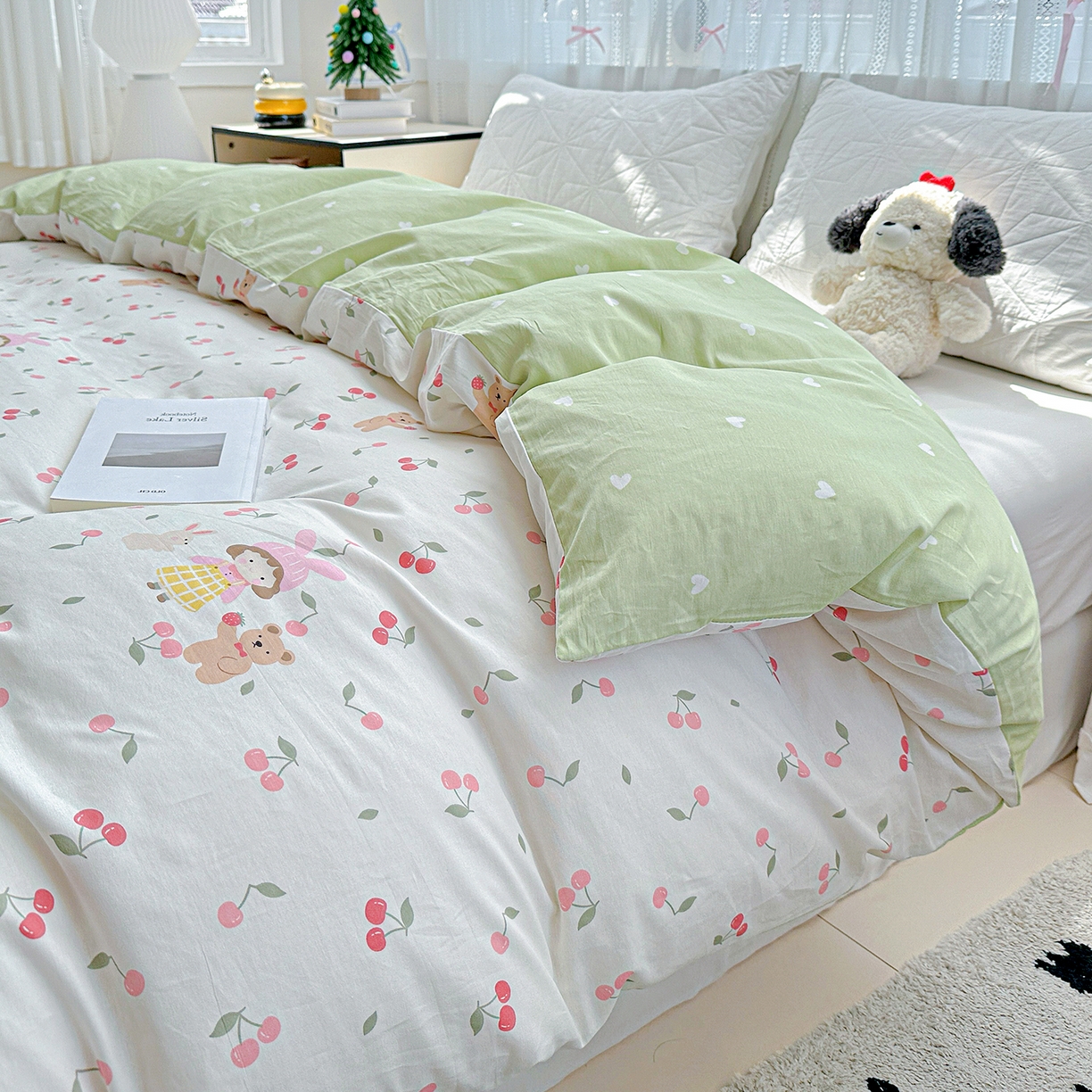 91家纺网 家纺一手货源 找家纺 恩泽家纺 2025新款全棉纯棉12868喷气印花系列被套单品被套单件单被套-第二批 花季少女