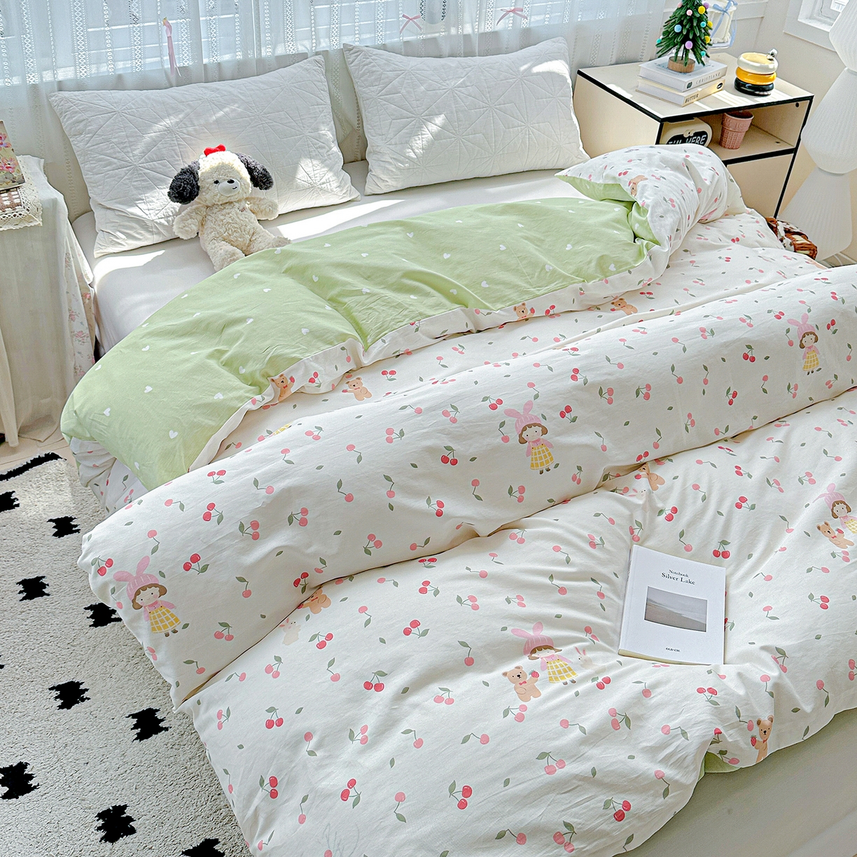 91家纺网 家纺一手货源 找家纺 恩泽家纺 2025新款全棉纯棉12868喷气印花系列被套单品被套单件单被套-第二批 花季少女