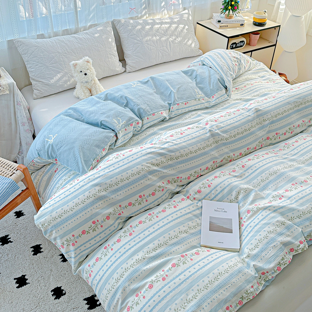 91家纺网 家纺一手货源 找家纺 恩泽家纺 2025新款全棉纯棉12868喷气印花系列被套单品被套单件单被套-第二批 花梦间