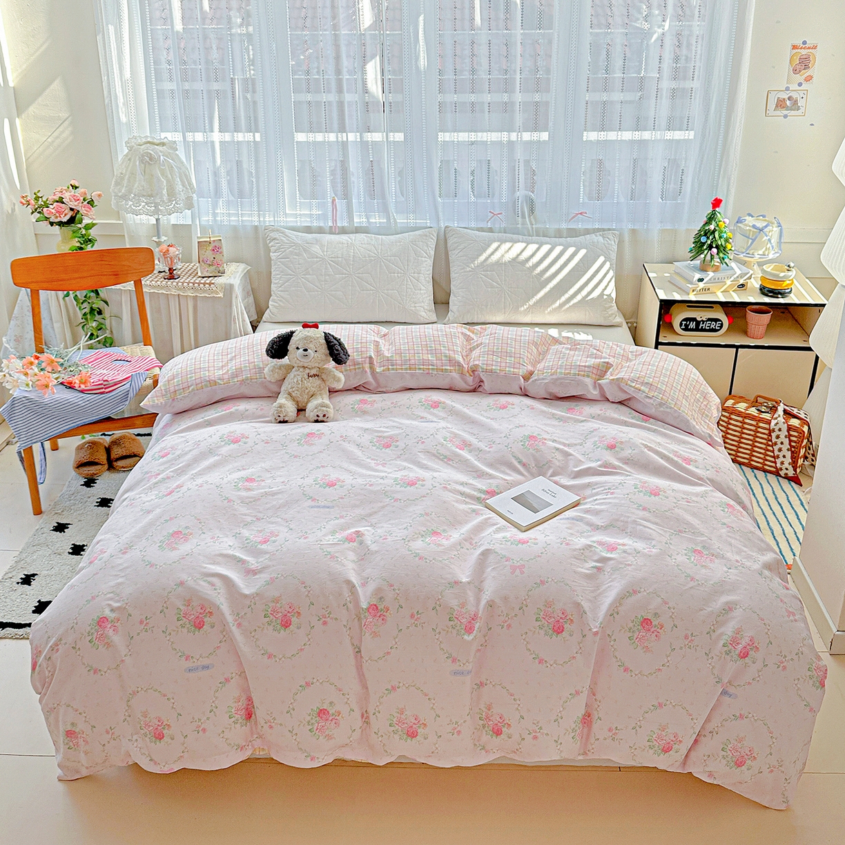 91家纺网 家纺一手货源 找家纺 恩泽家纺 2025新款全棉纯棉12868喷气印花系列被套单品被套单件单被套-第二批 花香丽影