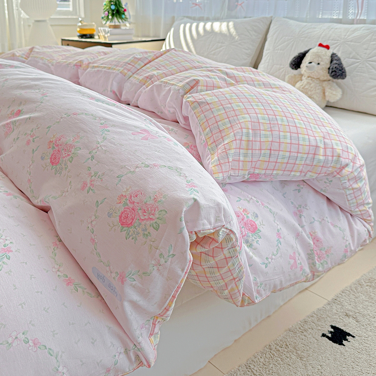 91家纺网 家纺一手货源 找家纺 恩泽家纺 2025新款全棉纯棉12868喷气印花系列被套单品被套单件单被套-第二批 花香丽影