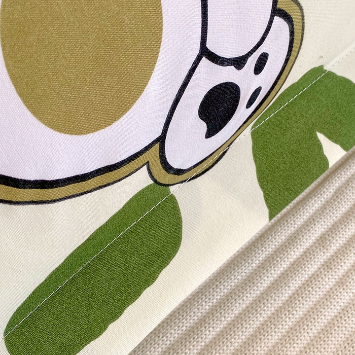 91家纺网 家纺一手货源 找家纺 芯宜佳 2025新款小清新斜纹印花双人枕套 熊宝