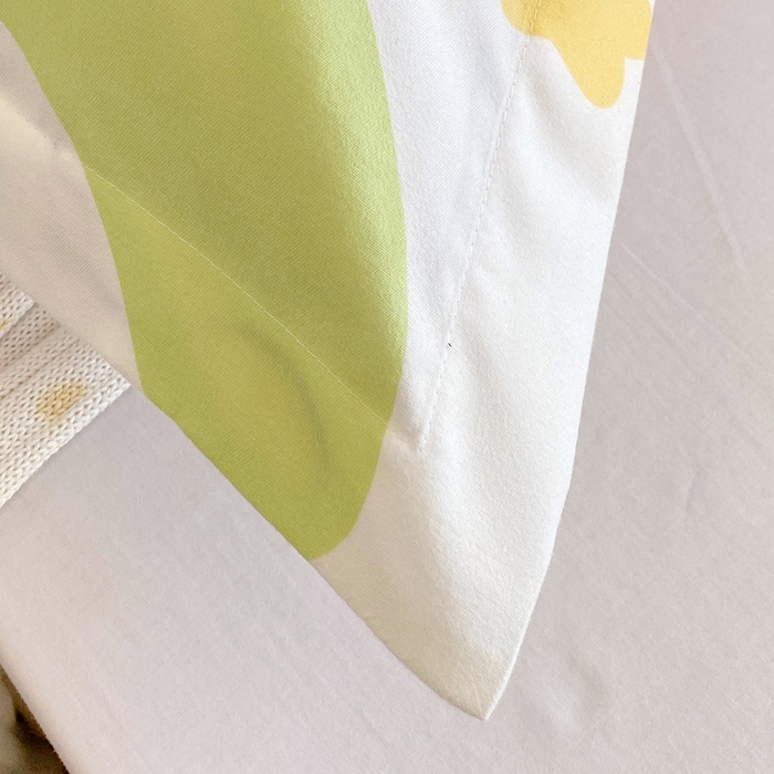 91家纺网 家纺一手货源 找家纺 芯宜佳 2025新款小清新斜纹印花双人枕套 朵彩萌熊