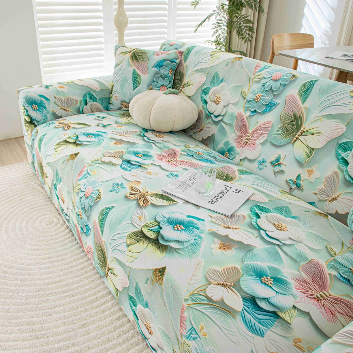 91家纺网 家纺一手货源 找家纺 （总）沐沐家纺 2026春夏新款冰丝印花沙发套