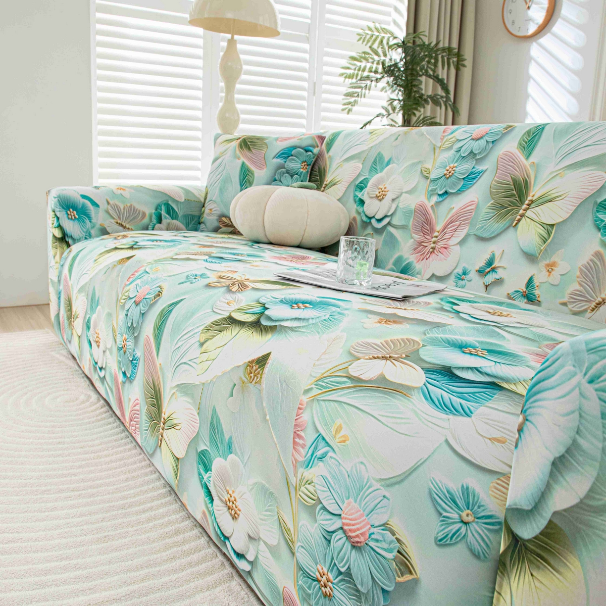 （总）沐沐家纺 2026春夏新款冰丝印花沙发套