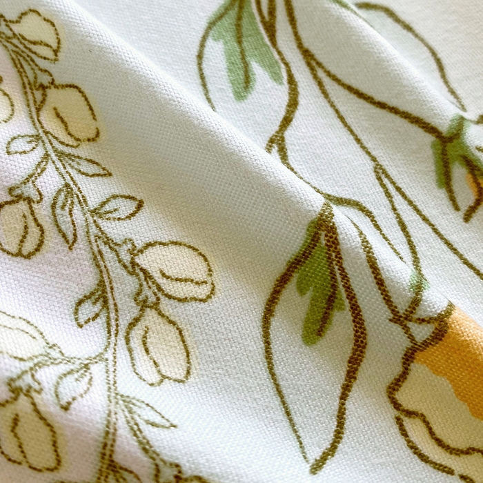 91家纺网 家纺一手货源 找家纺 芯宜佳 2025新款小清新斜纹印花双人枕套 花语萌兔