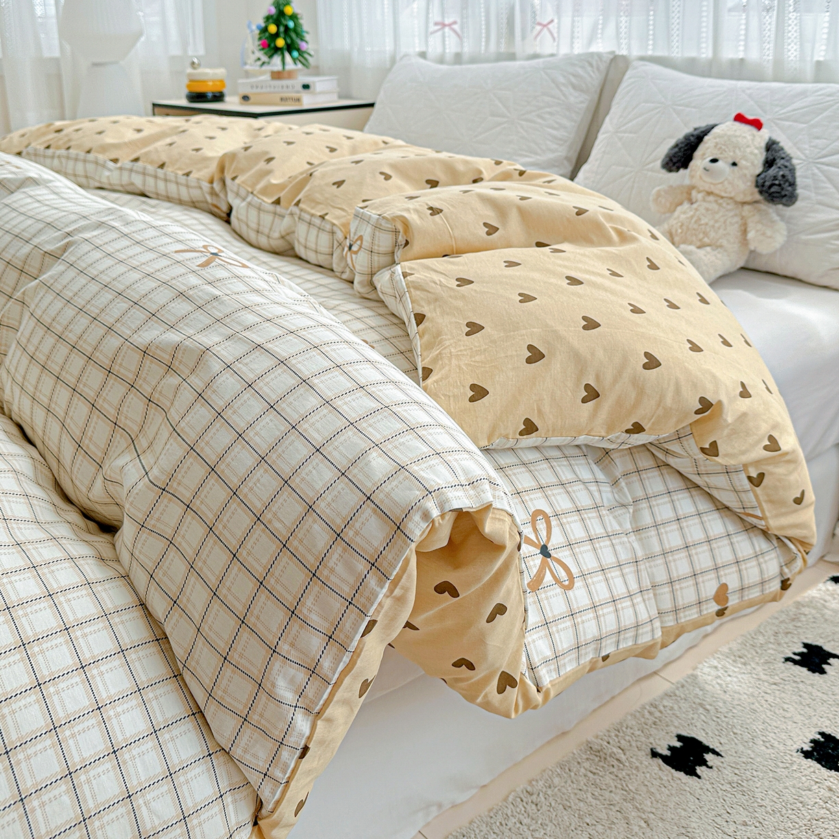 91家纺网 家纺一手货源 找家纺 恩泽家纺 2025新款全棉纯棉12868喷气印花系列被套单品被套单件单被套-第二批 极简主义