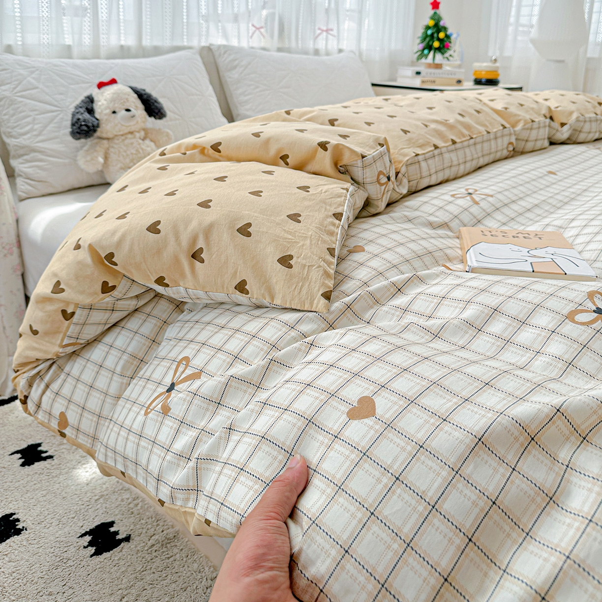 91家纺网 家纺一手货源 找家纺 恩泽家纺 2025新款全棉纯棉12868喷气印花系列被套单品被套单件单被套-第二批 极简主义