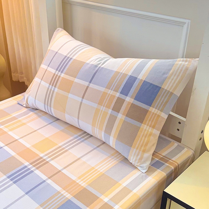 91家纺网 家纺一手货源 找家纺 雨彤家纺 2025条纹水洗棉学生宿舍床单单床单床单单件 科曼格