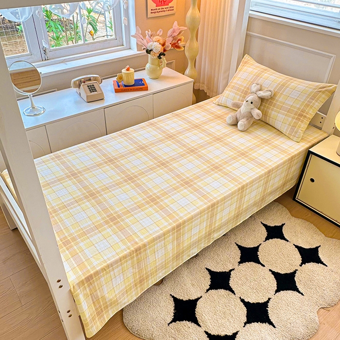 91家纺网 家纺一手货源 找家纺 （总）雨彤家纺 2025条纹水洗棉学生宿舍床单单床单床单单件