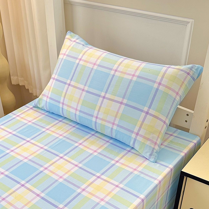 91家纺网 家纺一手货源 找家纺 雨彤家纺 2025条纹水洗棉学生宿舍床单单床单床单单件 弗罗格