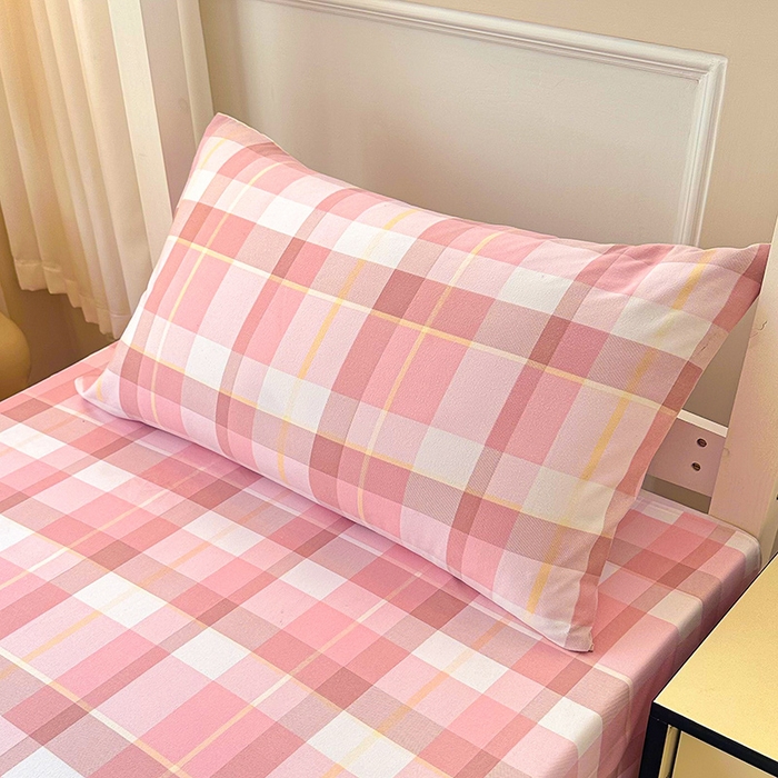 91家纺网 家纺一手货源 找家纺 雨彤家纺 2025条纹水洗棉学生宿舍床单单床单床单单件 曼迪格