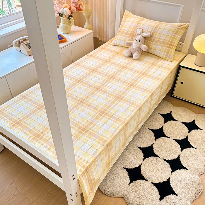 91家纺网 家纺一手货源 找家纺 （总）雨彤家纺 2025条纹水洗棉学生宿舍床单单床单床单单件