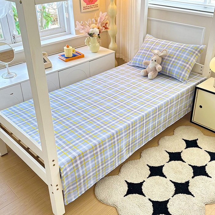 91家纺网 家纺一手货源 找家纺 雨彤家纺 2025条纹水洗棉学生宿舍床单单床单床单单件 芙兰仕