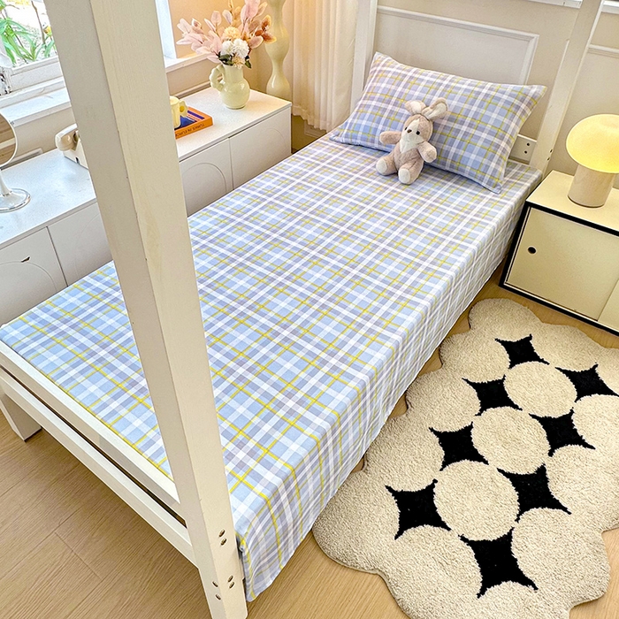 91家纺网 家纺一手货源 找家纺 雨彤家纺 2025条纹水洗棉学生宿舍床单单床单床单单件 芙兰仕