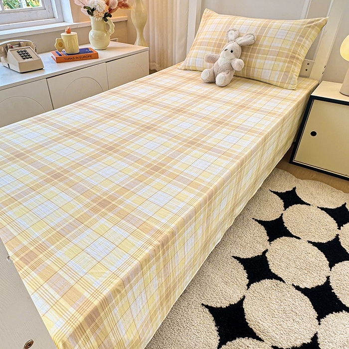 91家纺网 家纺一手货源 找家纺 雨彤家纺 2025条纹水洗棉学生宿舍床单单床单床单单件 希格文