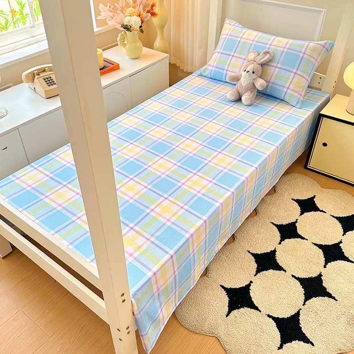 91家纺网 家纺一手货源 找家纺 雨彤家纺 2025条纹水洗棉学生宿舍床单单床单床单单件 弗罗格