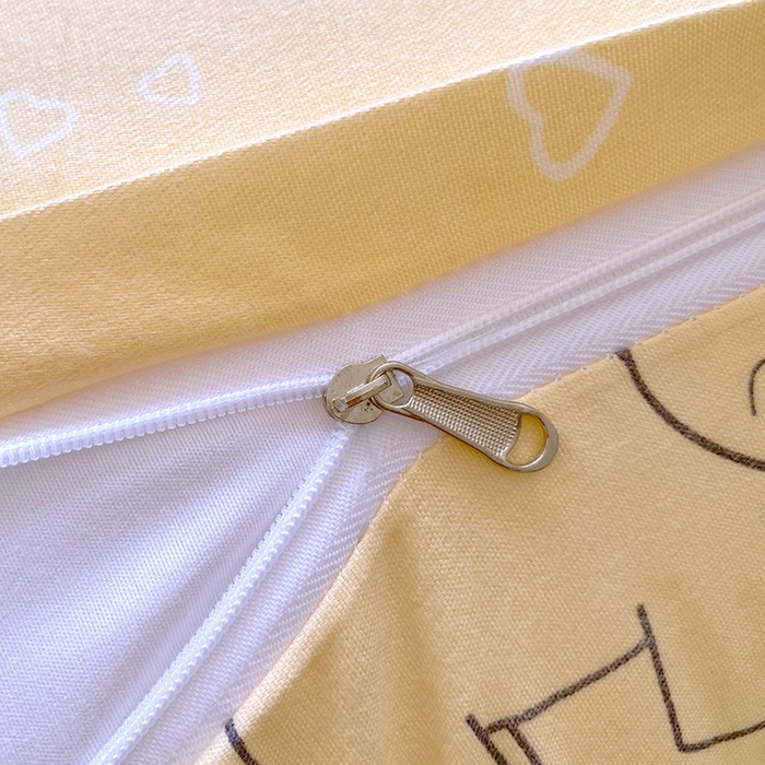 91家纺网 家纺一手货源 找家纺 芯宜佳 2025新款小清新斜纹印花双人枕套 夏洛时光