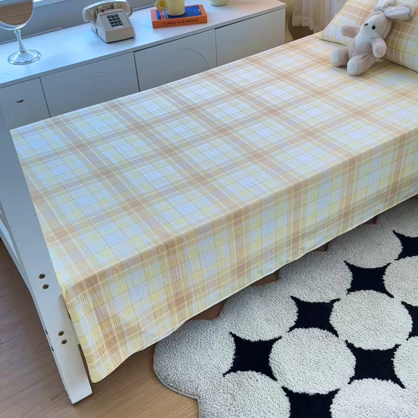 91家纺网 家纺一手货源 找家纺 雨彤家纺 2025条纹水洗棉学生宿舍床单单床单床单单件 希格文