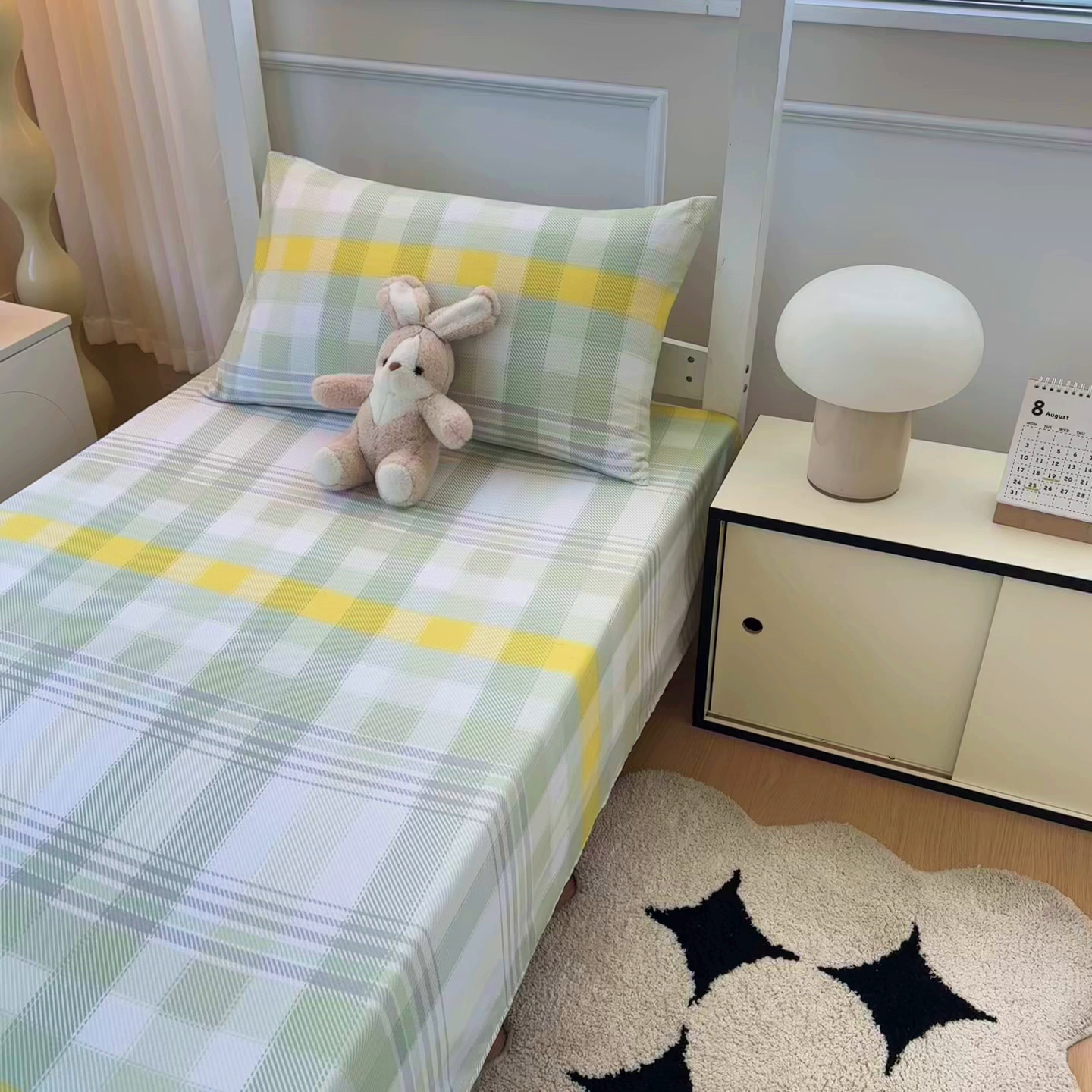 91家纺网 家纺一手货源 找家纺 雨彤家纺 2025条纹水洗棉学生宿舍床单单床单床单单件 安格尔