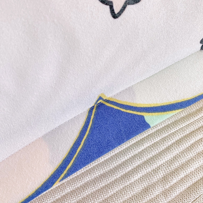 91家纺网 家纺一手货源 找家纺 芯宜佳 2025新款小清新斜纹印花双人枕套 彩虹桥