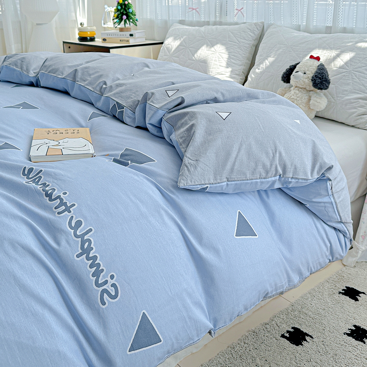 91家纺网 家纺一手货源 找家纺 恩泽家纺 2025新款全棉纯棉12868喷气印花系列被套单品被套单件单被套-第二批 拉菲特