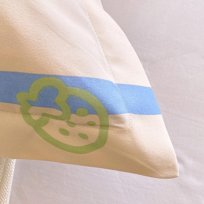 91家纺网 家纺一手货源 找家纺 芯宜佳 2025新款小清新斜纹印花双人枕套 小神龙