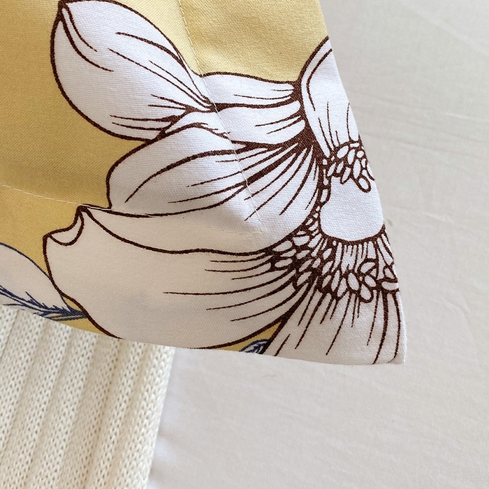 91家纺网 家纺一手货源 找家纺 芯宜佳 2025新款小清新斜纹印花双人枕套 邂逅柔情