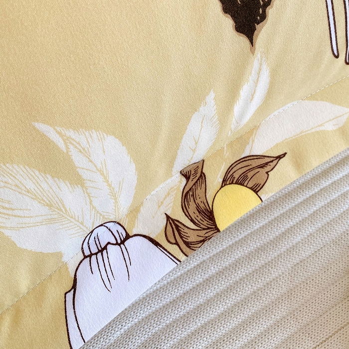 91家纺网 家纺一手货源 找家纺 芯宜佳 2025新款小清新斜纹印花双人枕套 邂逅柔情