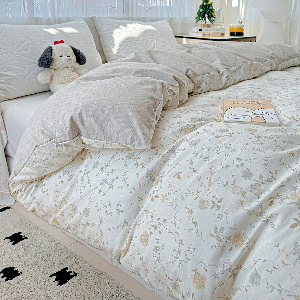 91家纺网 家纺一手货源 找家纺 恩泽家纺 2025新款全棉纯棉12868喷气印花系列被套单品被套单件单被套-第二批 赛木花