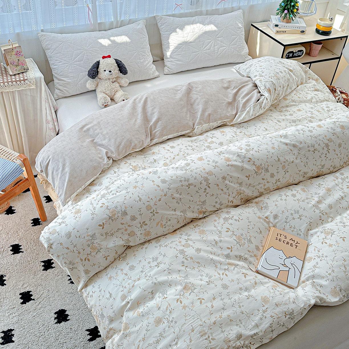 91家纺网 家纺一手货源 找家纺 恩泽家纺 2025新款全棉纯棉12868喷气印花系列被套单品被套单件单被套-第二批 赛木花