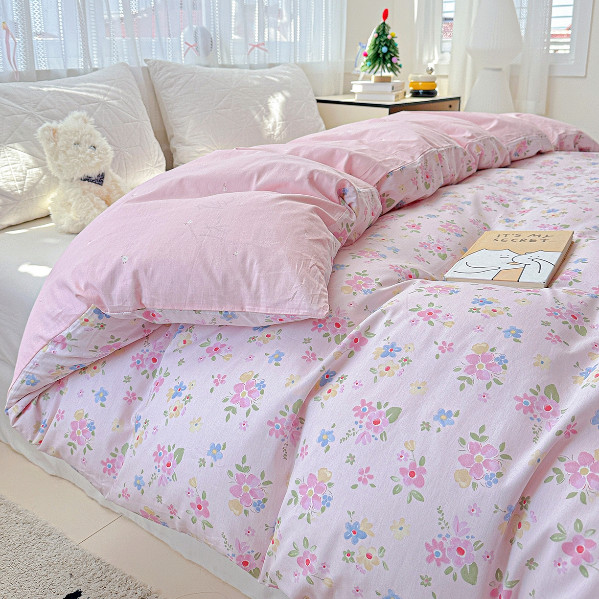 91家纺网 家纺一手货源 找家纺 恩泽家纺 2025新款全棉纯棉12868喷气印花系列被套单品被套单件单被套-第二批 田园小花