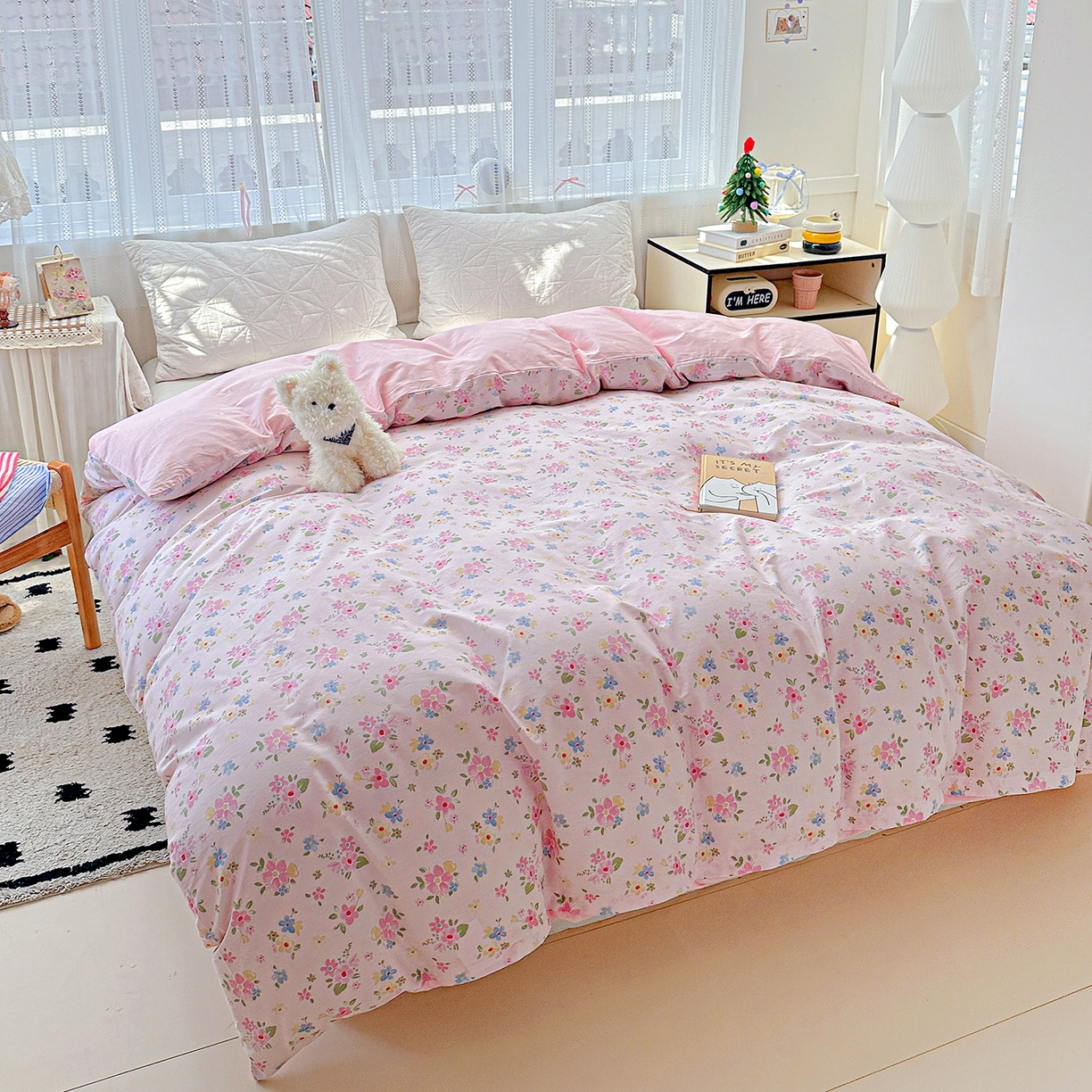 91家纺网 家纺一手货源 找家纺 恩泽家纺 2025新款全棉纯棉12868喷气印花系列被套单品被套单件单被套-第二批 田园小花