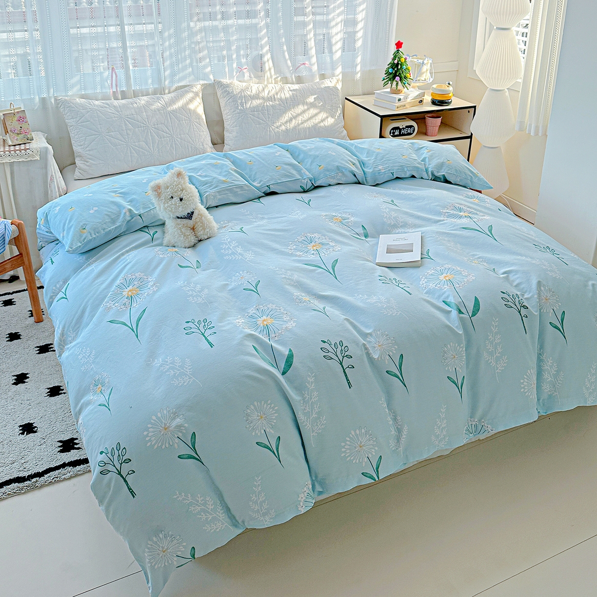 91家纺网 家纺一手货源 找家纺 恩泽家纺 2025新款全棉纯棉12868喷气印花系列被套单品被套单件单被套-第二批 夏花