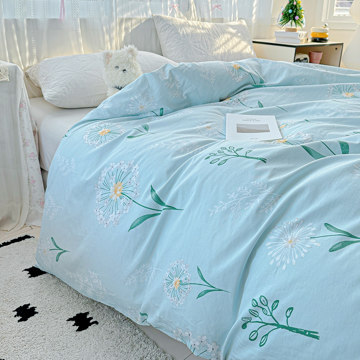 91家纺网 家纺一手货源 找家纺 恩泽家纺 2025新款全棉纯棉12868喷气印花系列被套单品被套单件单被套-第二批 夏花