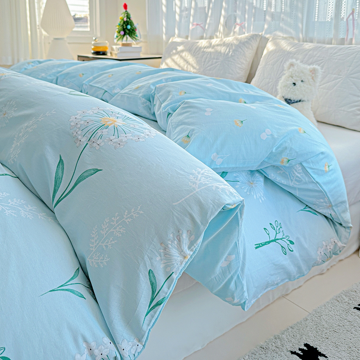 91家纺网 家纺一手货源 找家纺 恩泽家纺 2025新款全棉纯棉12868喷气印花系列被套单品被套单件单被套-第二批 夏花