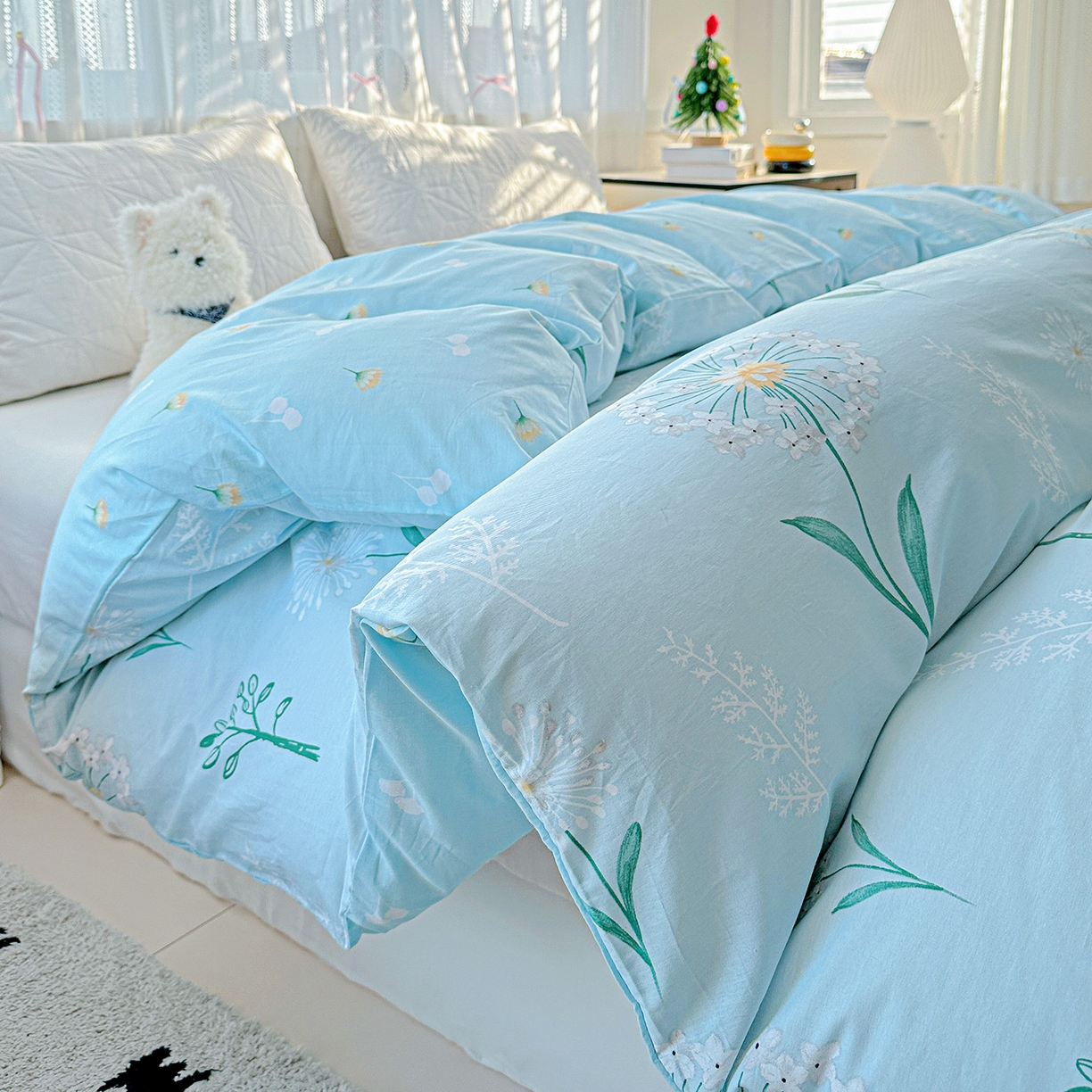 91家纺网 家纺一手货源 找家纺 恩泽家纺 2025新款全棉纯棉12868喷气印花系列被套单品被套单件单被套-第二批 夏花