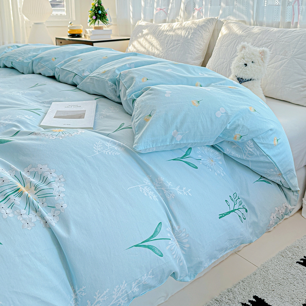 91家纺网 家纺一手货源 找家纺 恩泽家纺 2025新款全棉纯棉12868喷气印花系列被套单品被套单件单被套-第二批 夏花