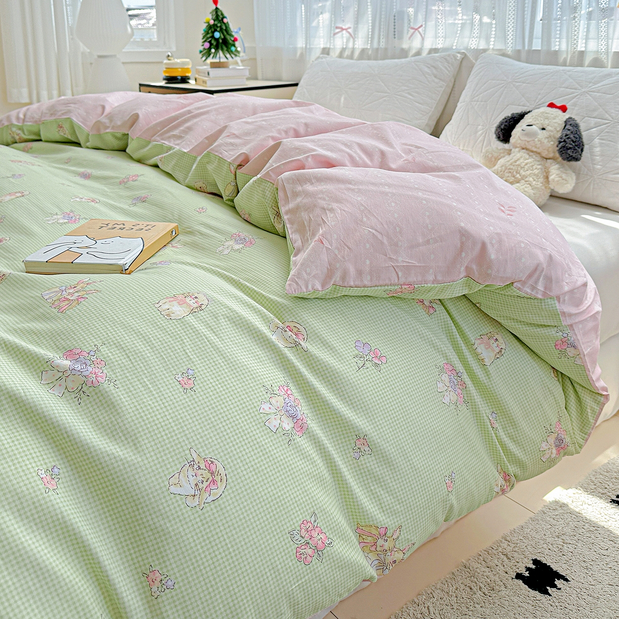 91家纺网 家纺一手货源 找家纺 恩泽家纺 2025新款全棉纯棉12868喷气印花系列被套单品被套单件单被套-第二批 小欢喜