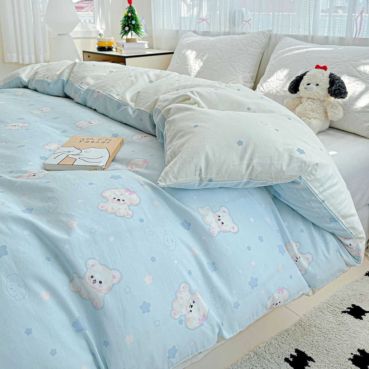 91家纺网 家纺一手货源 找家纺 恩泽家纺 2025新款全棉纯棉12868喷气印花系列被套单品被套单件单被套-第二批 小甜心