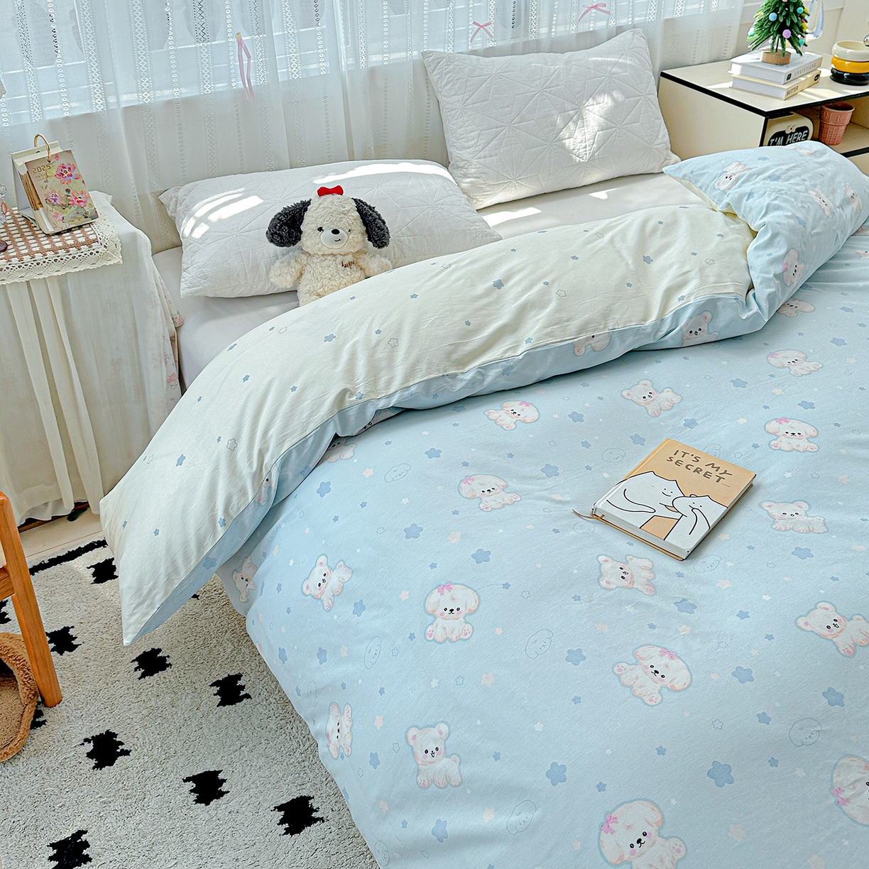 91家纺网 家纺一手货源 找家纺 恩泽家纺 2025新款全棉纯棉12868喷气印花系列被套单品被套单件单被套-第二批 小甜心