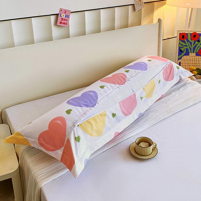 91家纺网 家纺一手货源 找家纺 芯宜佳 2025新款小清新斜纹印花双人枕套 心情日记