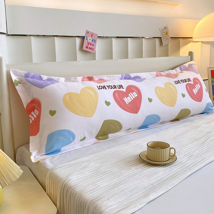 91家纺网 家纺一手货源 找家纺 芯宜佳 2025新款小清新斜纹印花双人枕套 心情日记