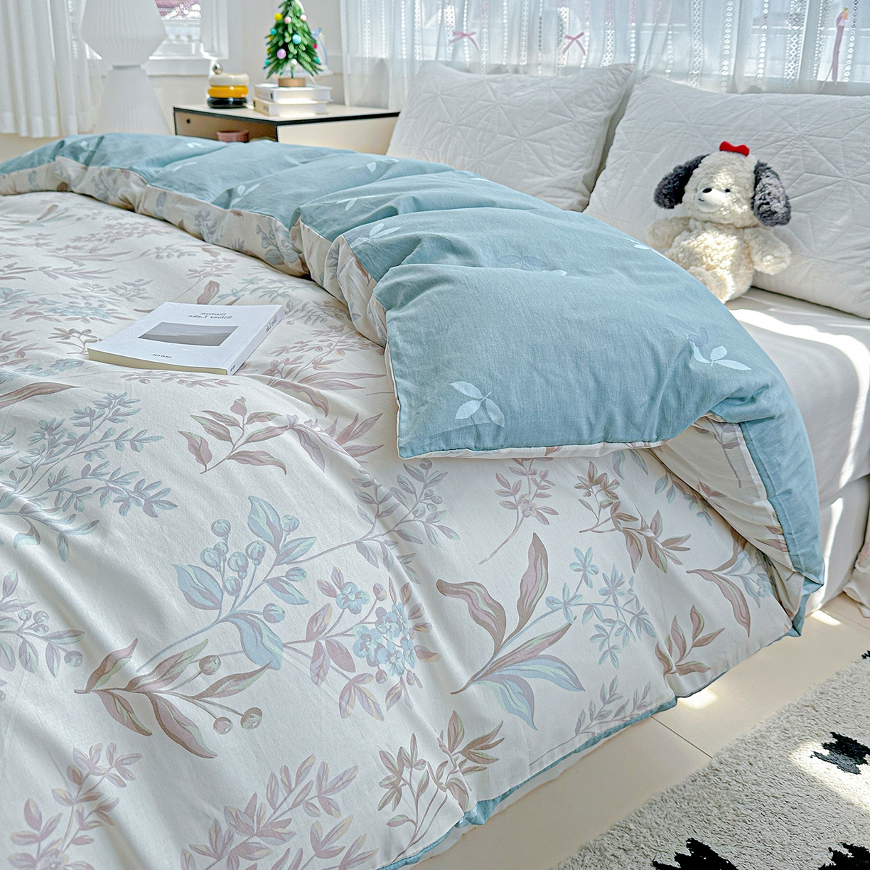 91家纺网 家纺一手货源 找家纺 恩泽家纺 2025新款全棉纯棉12868喷气印花系列被套单品被套单件单被套-第二批 寻叶