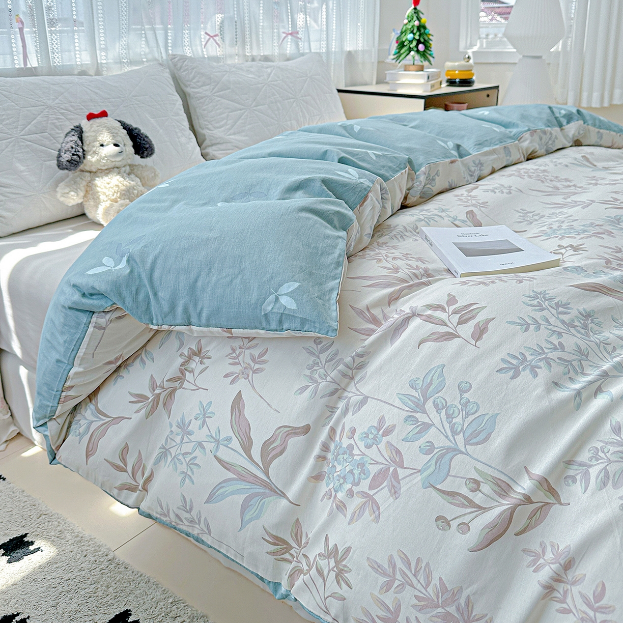 91家纺网 家纺一手货源 找家纺 恩泽家纺 2025新款全棉纯棉12868喷气印花系列被套单品被套单件单被套-第二批 寻叶