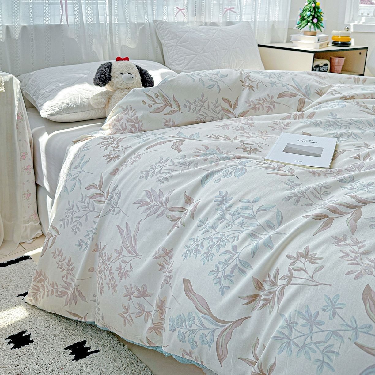 91家纺网 家纺一手货源 找家纺 恩泽家纺 2025新款全棉纯棉12868喷气印花系列被套单品被套单件单被套-第二批 寻叶